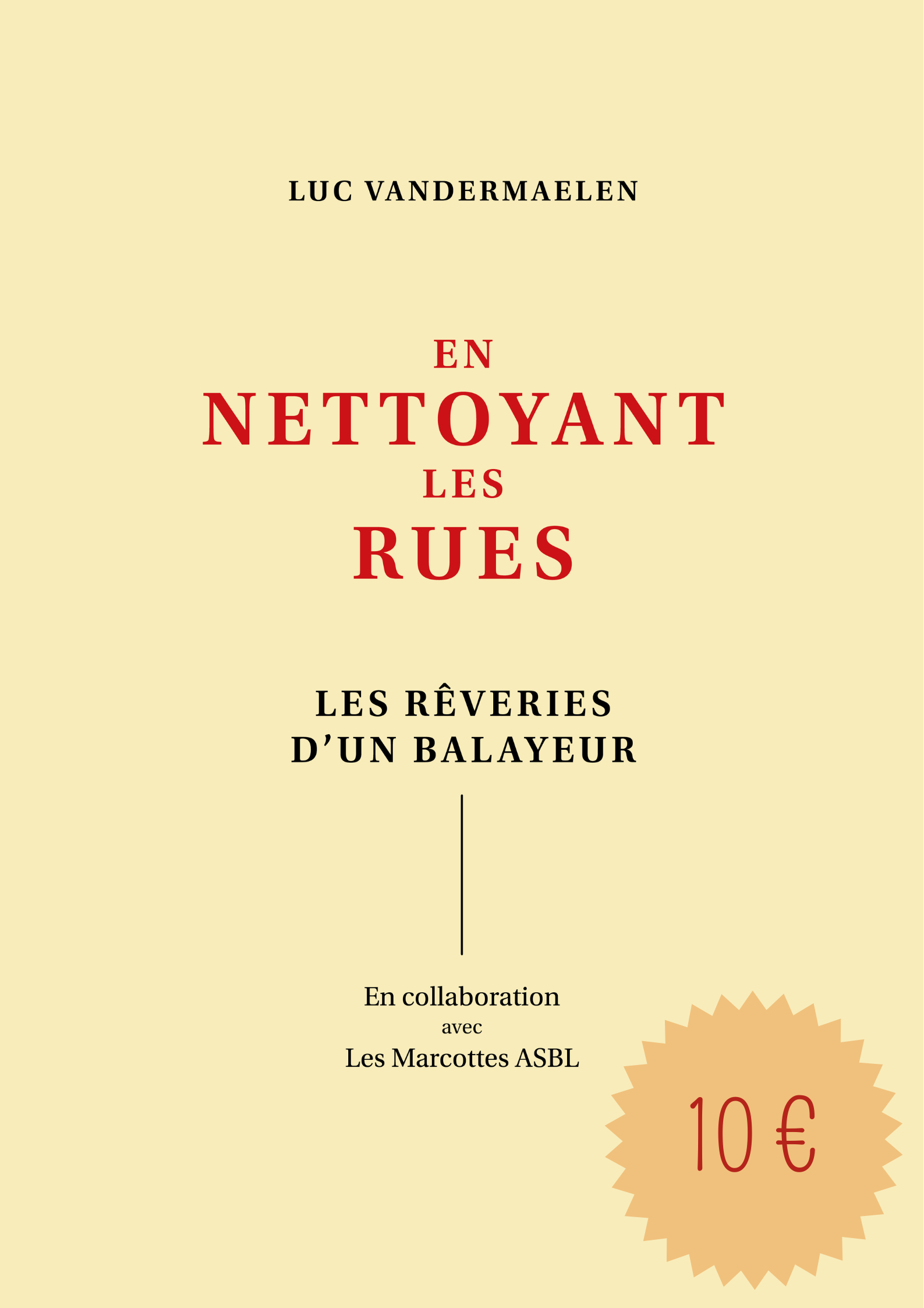 Couverture du livre "En nettoyant les rues" de Luc Vandermaelen